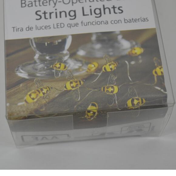 Mainstays Honey Bee Yellow String Light Battery Operated - Picture 6 of 15